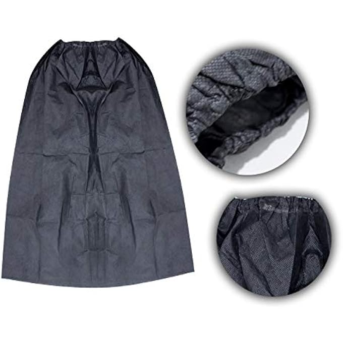 BAAL DISPOSABLE FACIAL GOWN FOR WAXING/SALON SPA AND MASSAGE BLACK SET OF 10PCS PACK OF 1 - Image 4